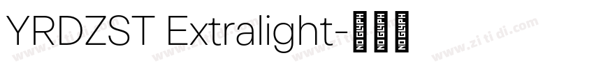 YRDZST Extralight字体转换 YRDZST Extralight字体转换